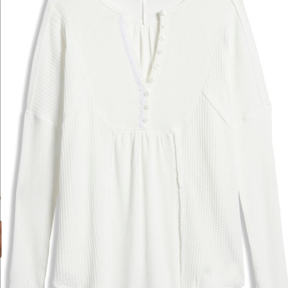 NWOT Free People Leo Henley tee